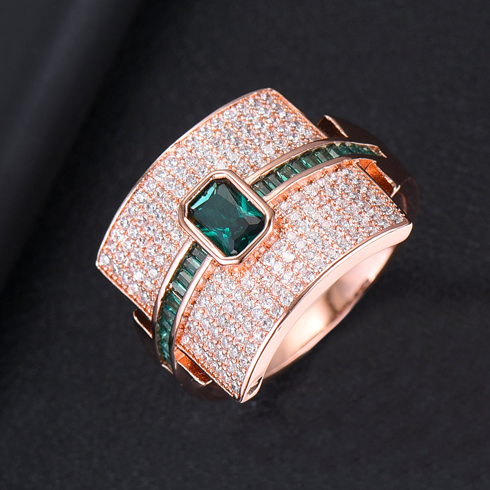 Monaco Design Luxury Statement Stackable Ring For Women