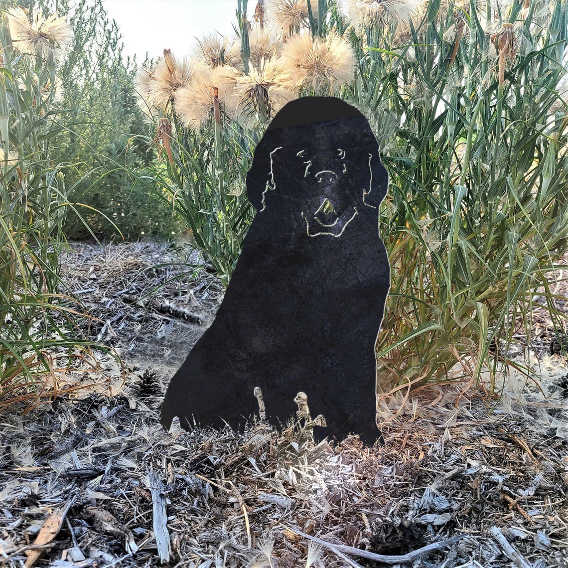 Newfoundland Metal Silhouette