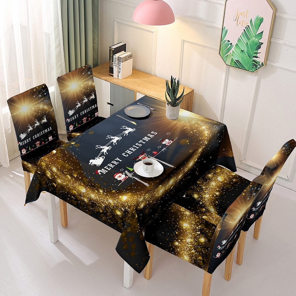 🎅Holiday Promotion 49% Off - Christmas Tablecloth Chair Cover Decoration