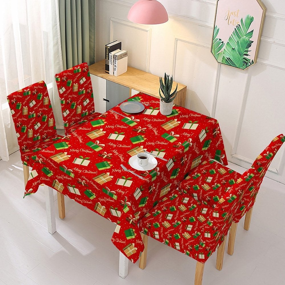 🎅Holiday Promotion 49% Off - Christmas Tablecloth Chair Cover Decoration