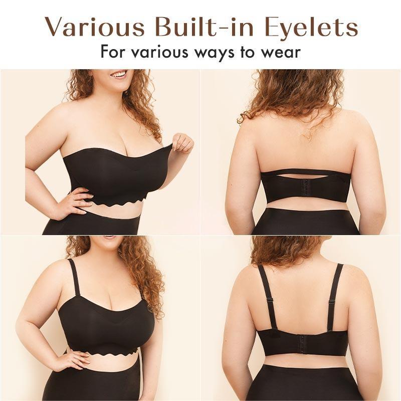 Spring Sale - 🌷Plus size Sexy Strapless Invisible Push Up Bra - 🌟Buy More Save More