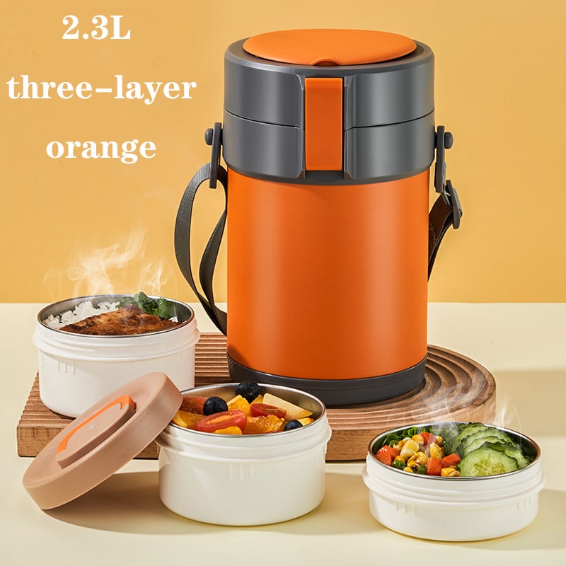 Stainless Steel Multi-layer Large-capacity Extra-long Insulated Lunch Box