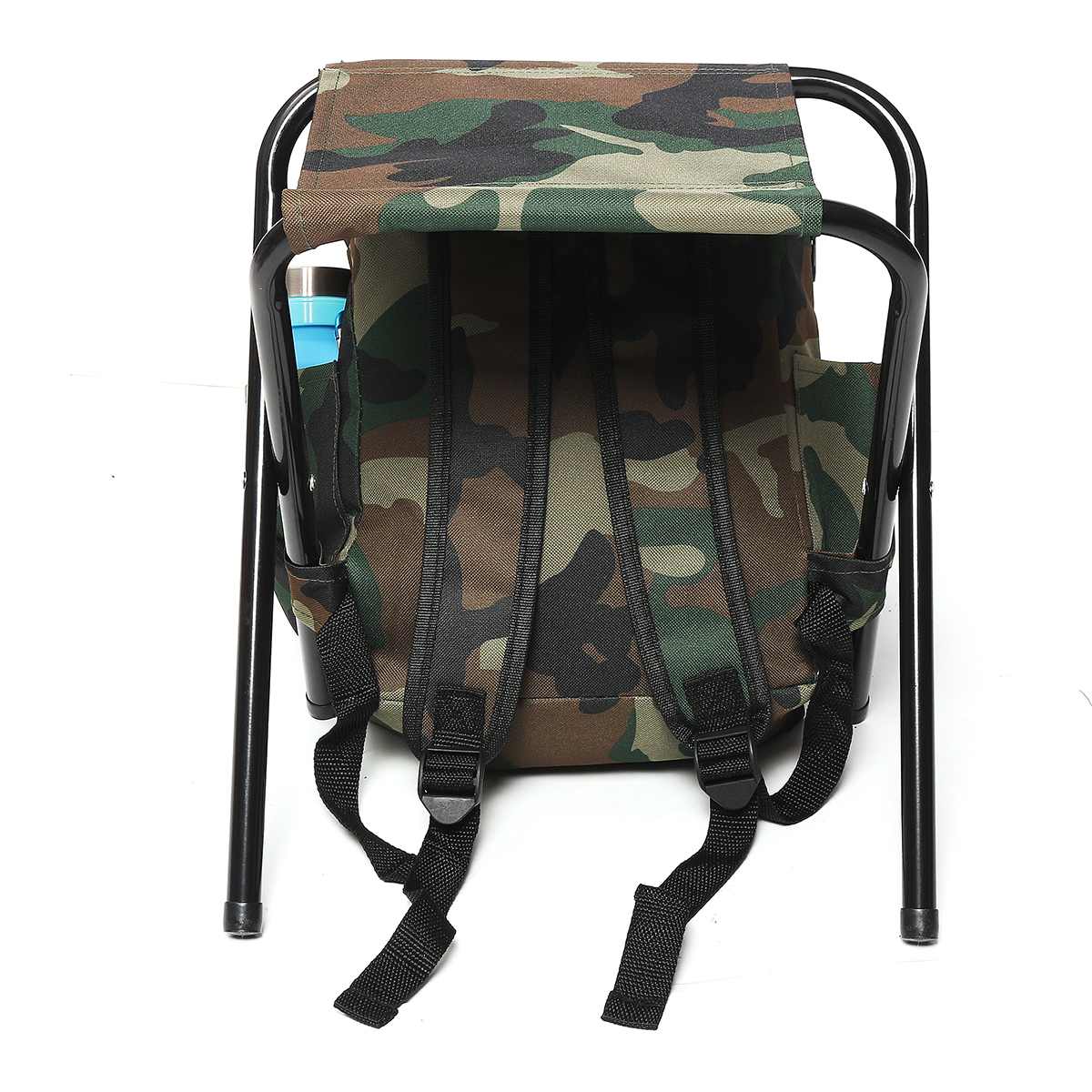 💖Father's Day Hot Sale💖Folding Camping Chair Stool Backpack with Cooler Insulated Picnic Bag