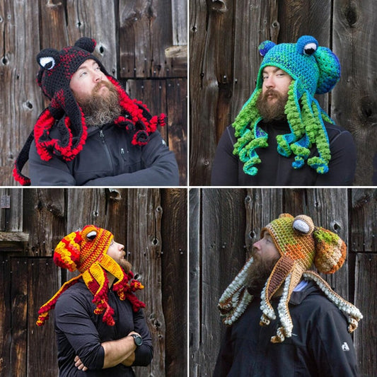 Crochet Octopus Hat —— A very good birthday gift