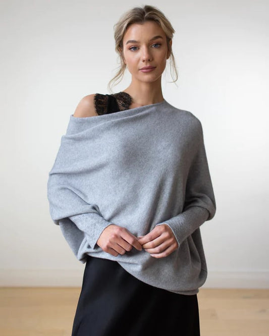 ✨Asymmetric Draped Jumper 🌎BUY 2 Worldwide Free Shipping