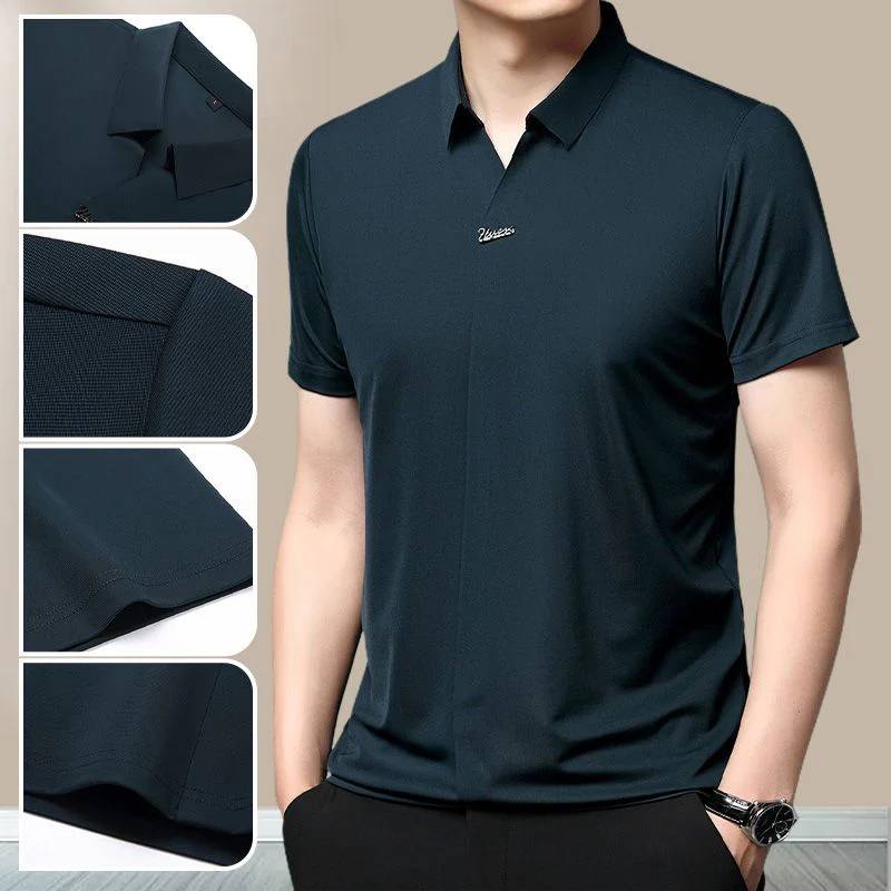 👔Hot Sale🔥Men's Casual Summer Lapel Breathable Anti-Wrinkle T-Shirt