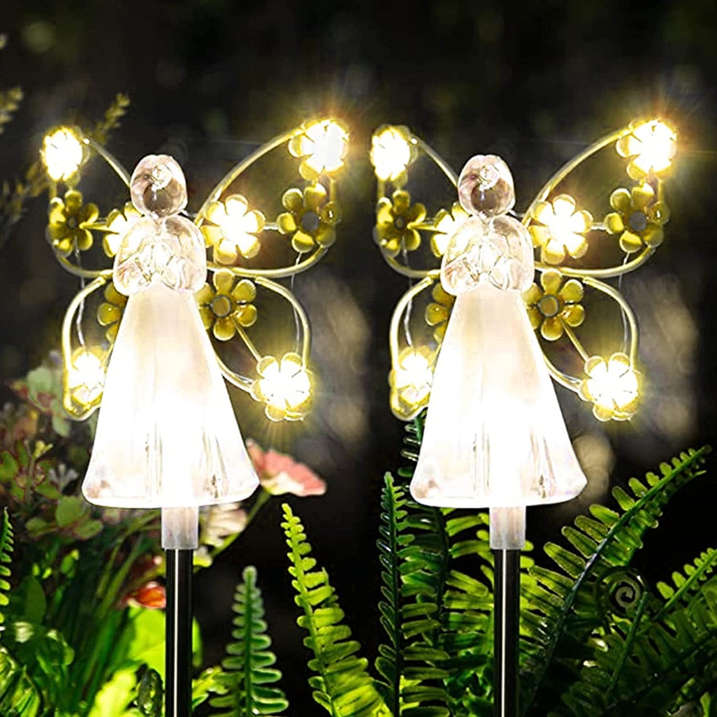 [LAST DAY -49% OFF]Waterproof 👼 Solar Angel lights🌳