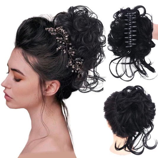 Buy 1 Get 1 Free - Curly Bun Hair Claw Clips