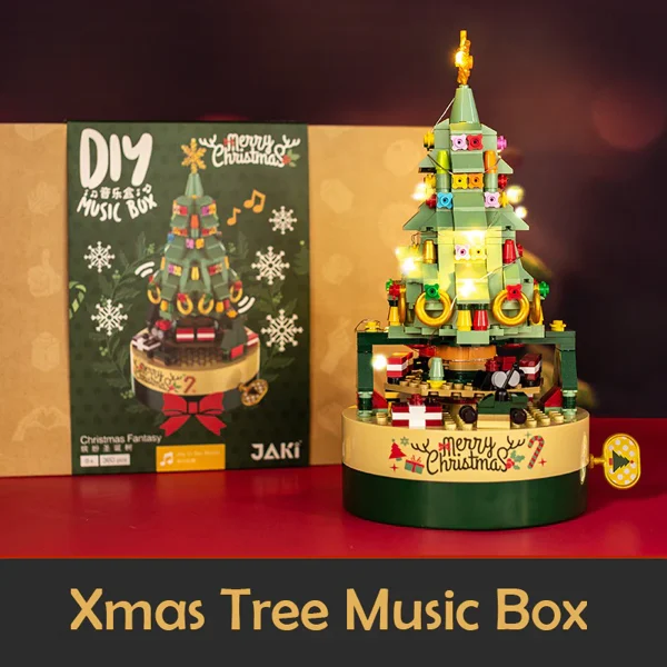 (🔥2023 GIFT TO FAMILY🔥)DIY Christmas Tree Brick Music Box