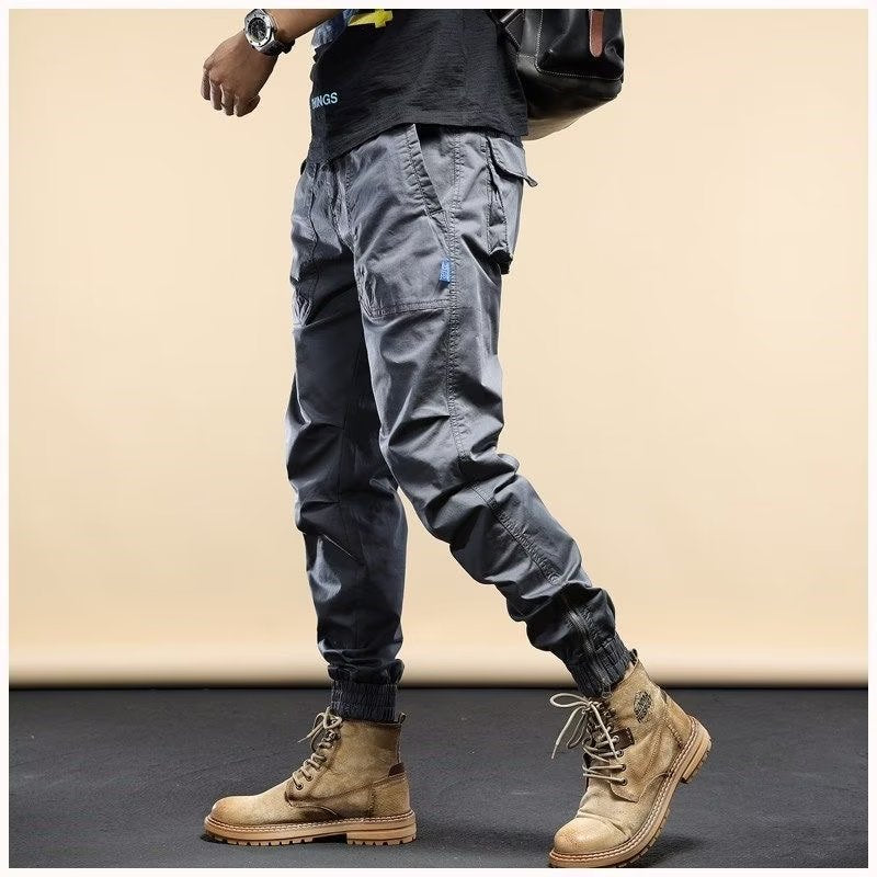 2023 SPRING MEN'S DISTRESSED SLIM FIT BIKER PANTS