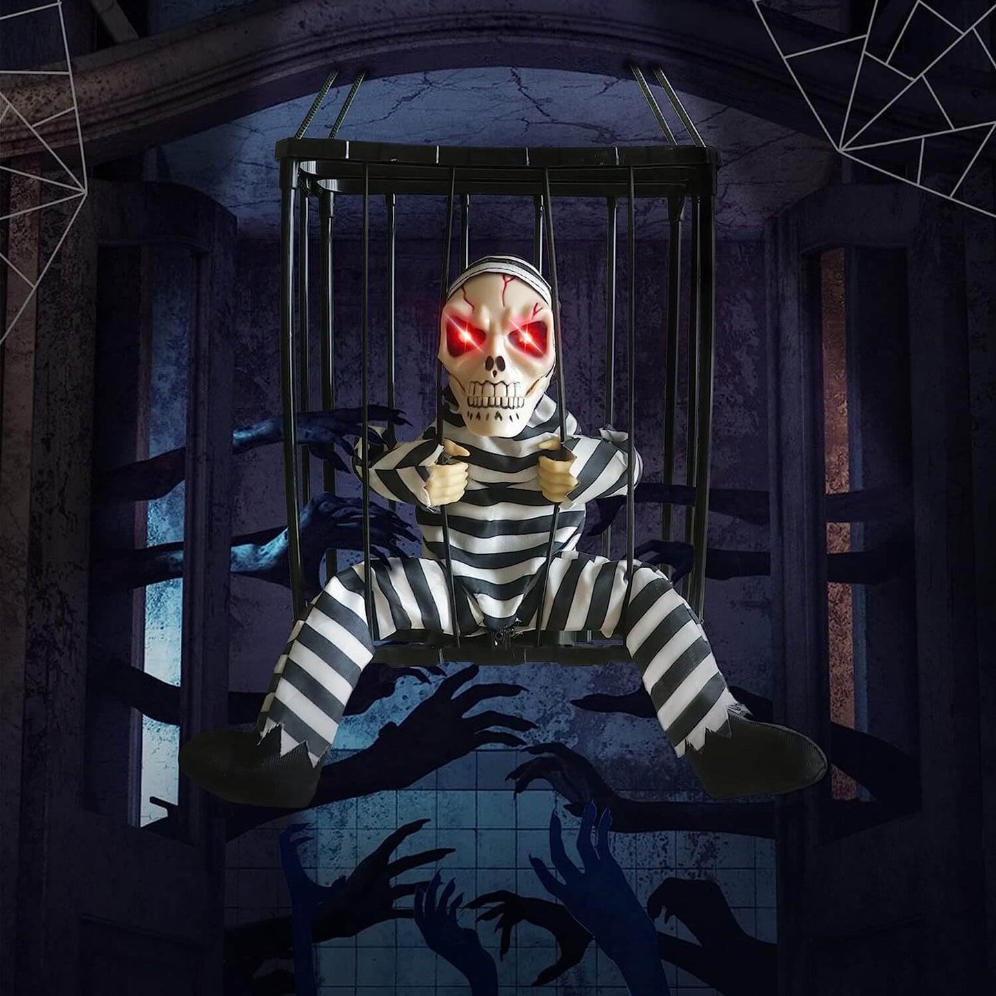 🎃Early Halloween Sale - Glowing Motion Skeleton Prisoner