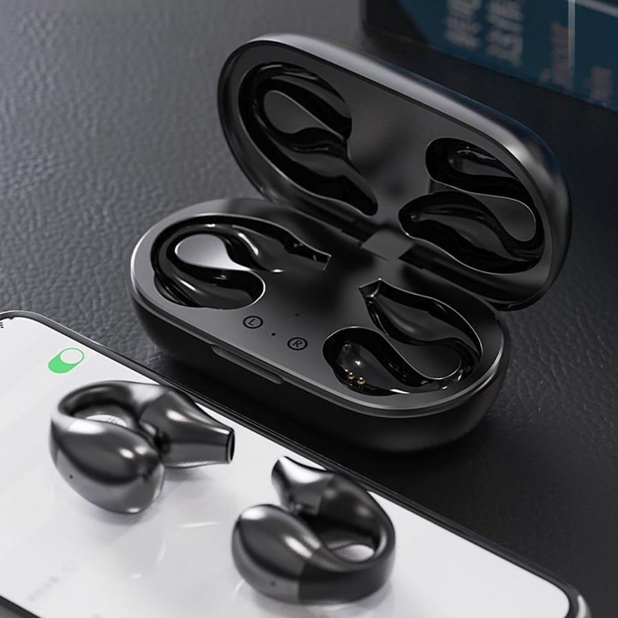 🎧 2024 Latest Version! Wireless Ear Clip Bone Conduction Headphones