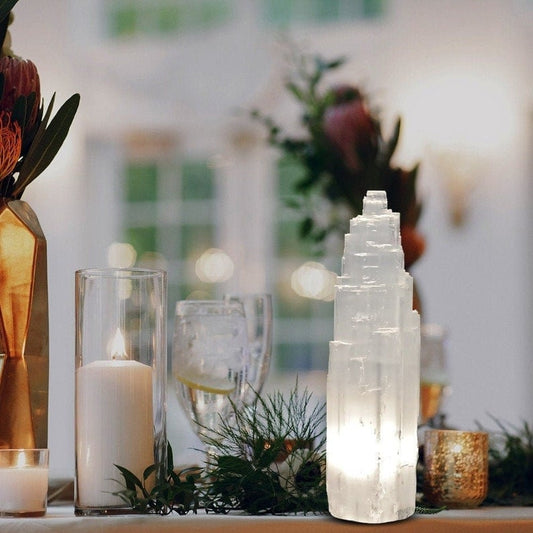 Selenite Crystal Lamp