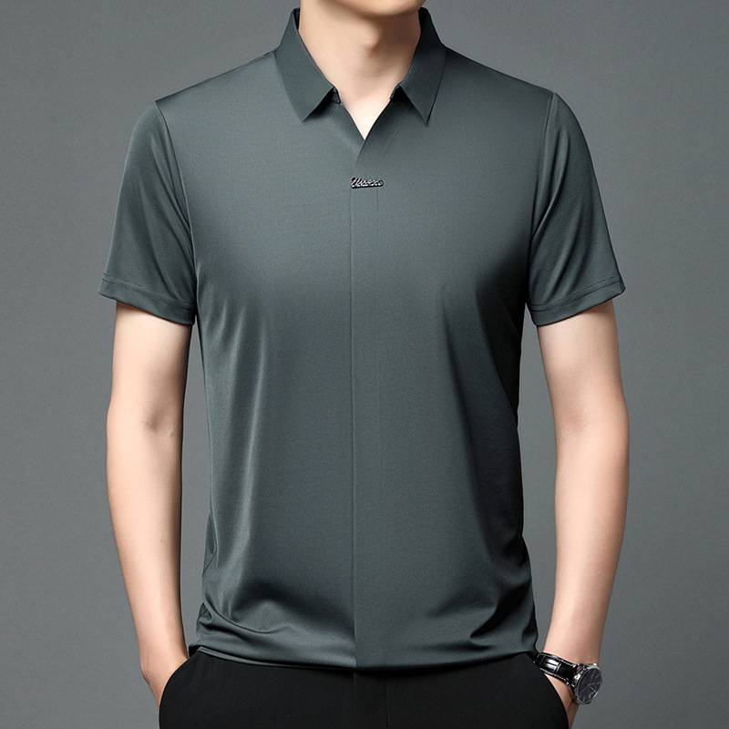 👔Hot Sale🔥Men's Casual Summer Lapel Breathable Anti-Wrinkle T-Shirt