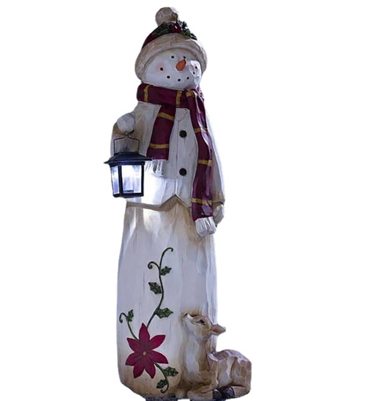 🔥49% OFF- Woodland Snowman with Solar Lantern