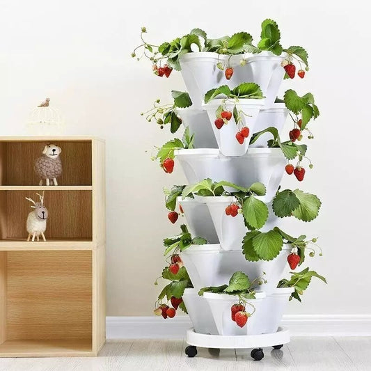 🌼Plant Festival Special - Stand Stacking Planters Strawberry Planting Pots