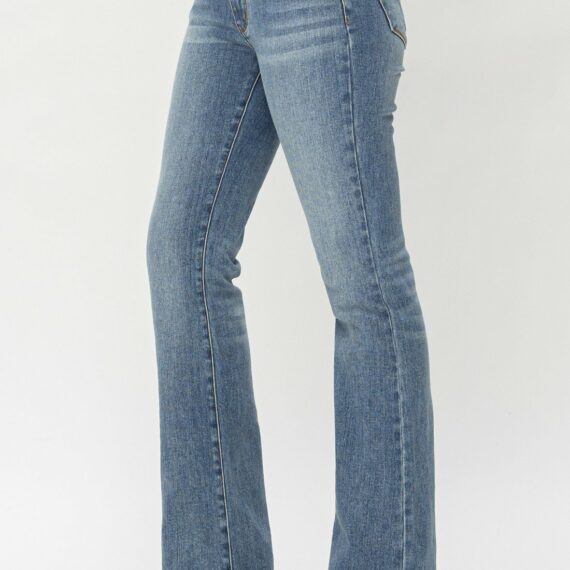 Mid-Rise Tummy Tuck Bootcut Jeans