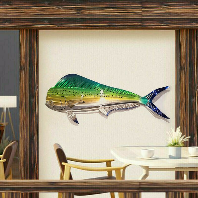 Metal Shark Art Wall Decor