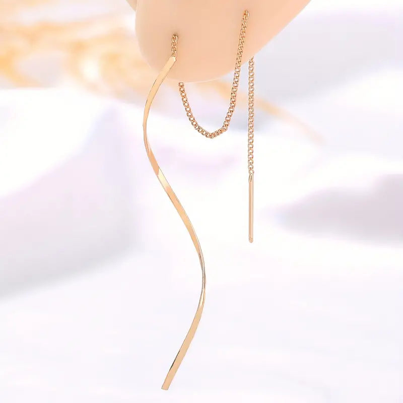 Elegant Minimalist Thin Threader Earrings