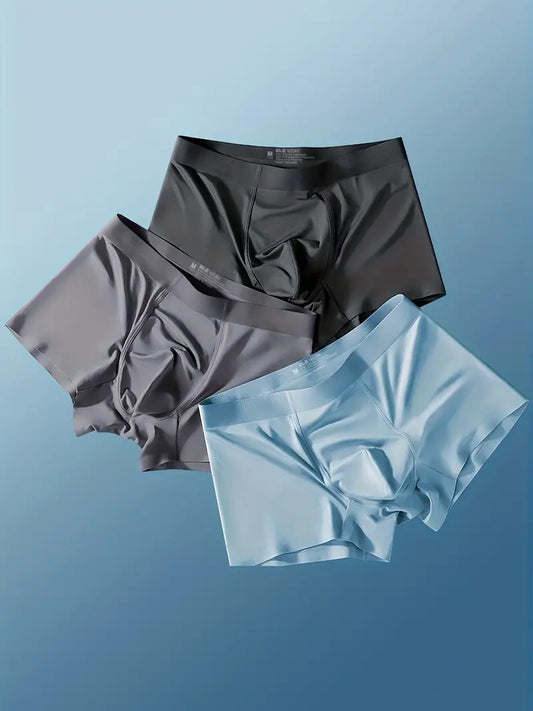 3pcs Men's summer ice underwear