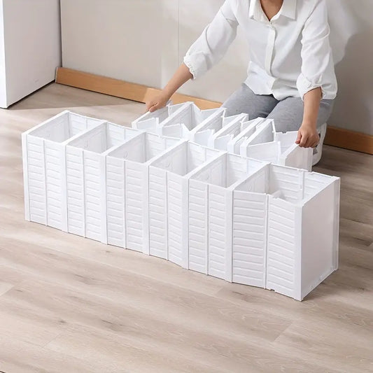 1pc 9-Layer Transparent Shoe Box, Stackable