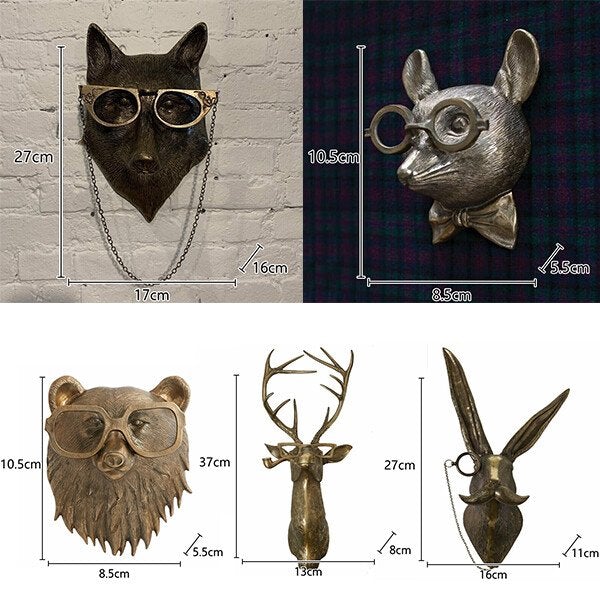 Animals Sculpture hang on the wall