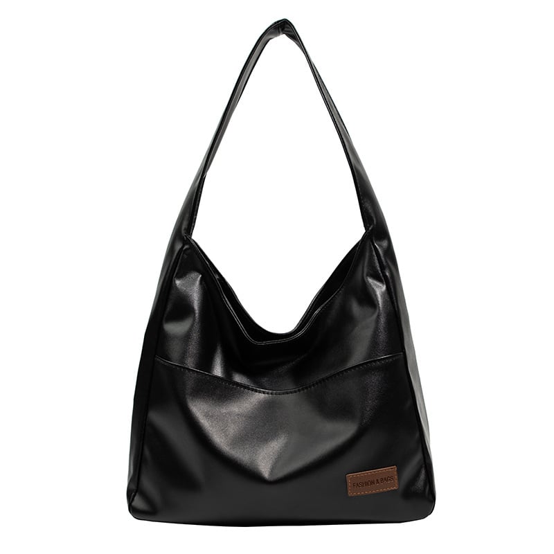 Simple leather tote bag