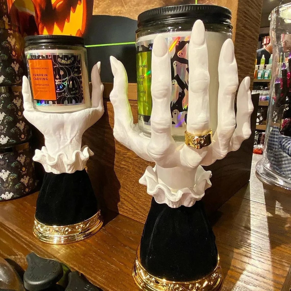 🔥Early Halloween Day Sale - 48% OFF🔥 Gothic Decor Candle Holder Witch Hand