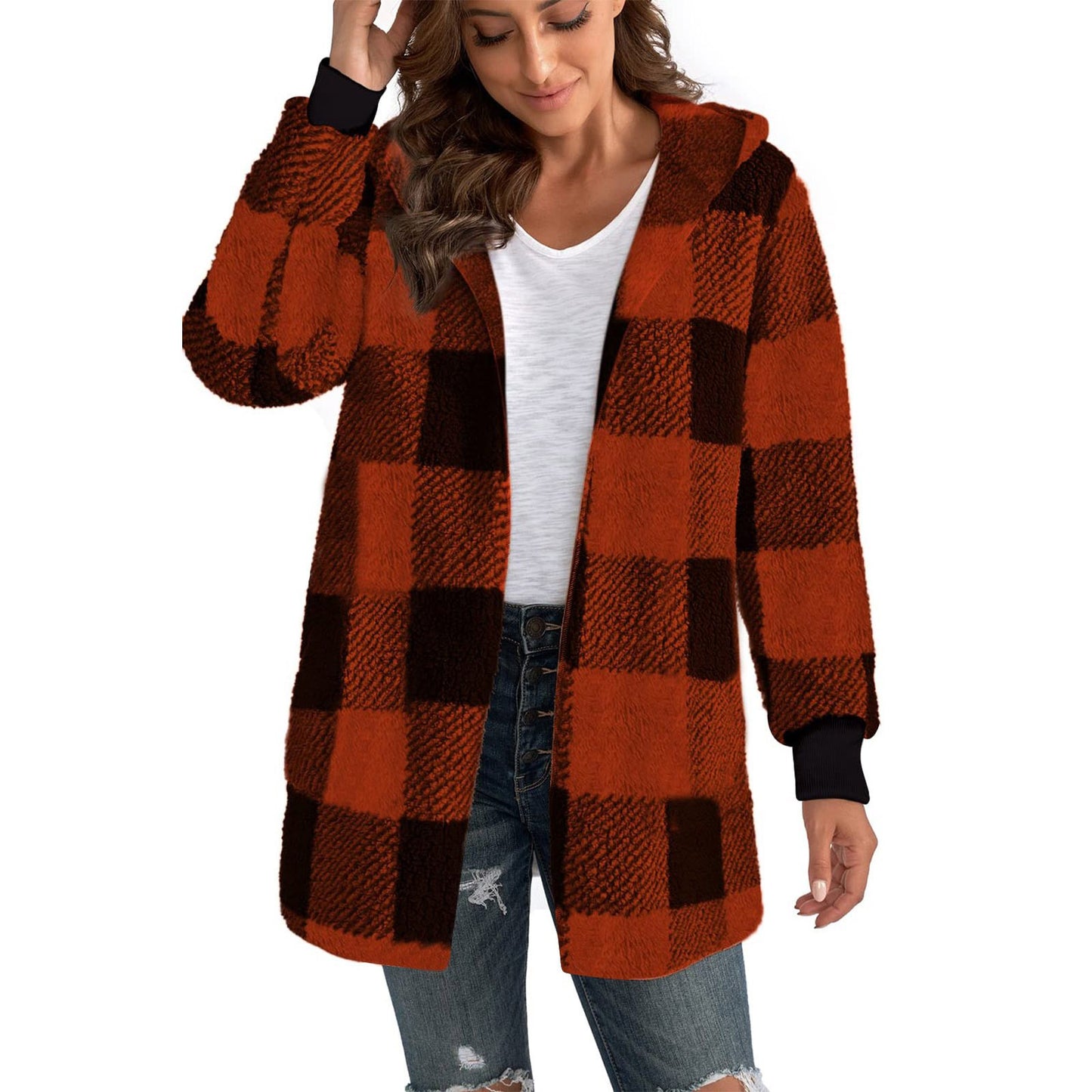 Women Oversized Sherpa Jacket 🔥 Buy 2 Free Shipping 🔥