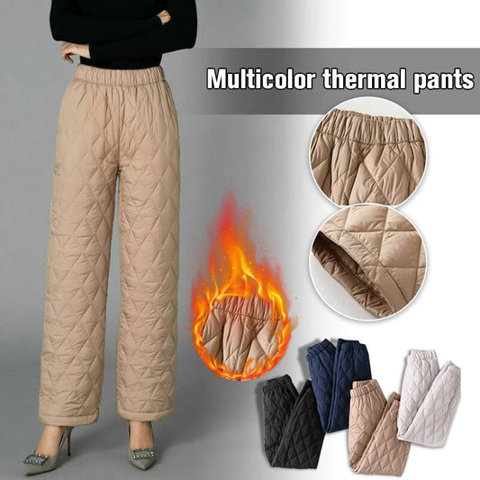 Women Winter Windproof Warm Down Cotton Pants