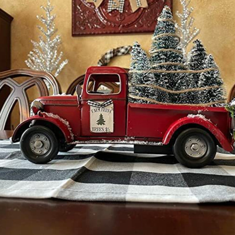 (🌲EARLY CHRISTMAS SALE - 50% OFF) Red farm Truck Christmas Centerpiece, Buy 2 Free Shipping