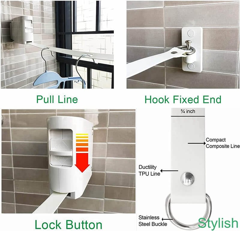 Retractable Invisible Clothesline