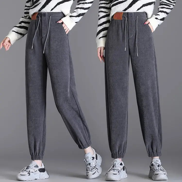 Women Composite Fleece-lined Thick Pants