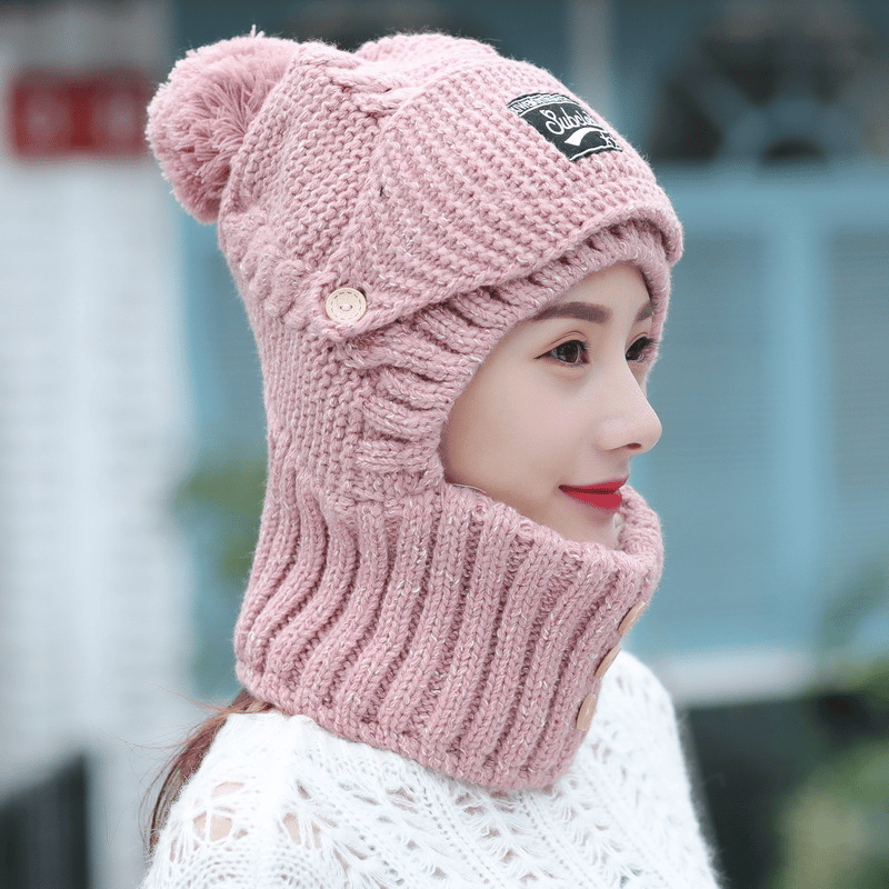 (🔥HOT SALE NOW-48% OFF) 2 in 1 Mask Scarf Knitted Hat