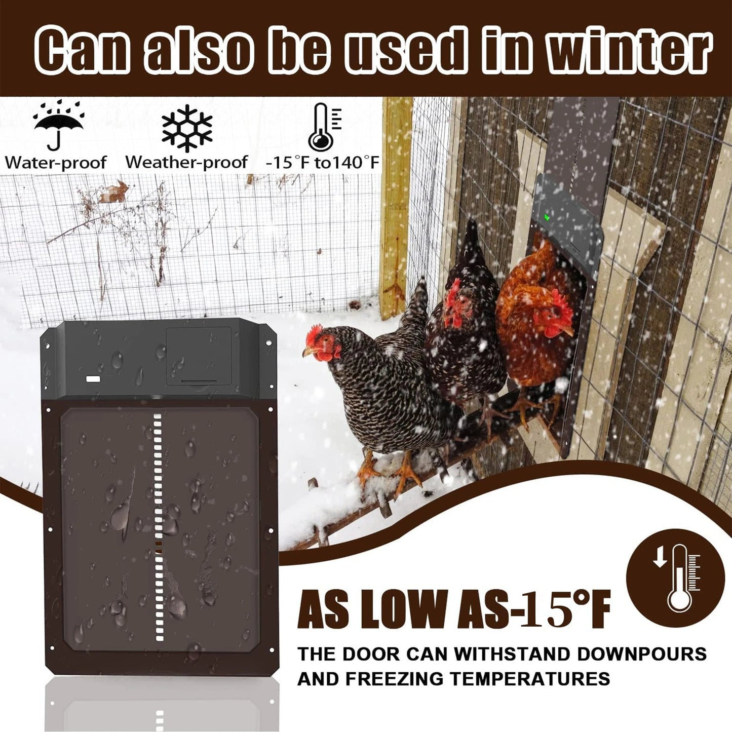 🐓Automatic Chicken Coop Door Opener with Timer