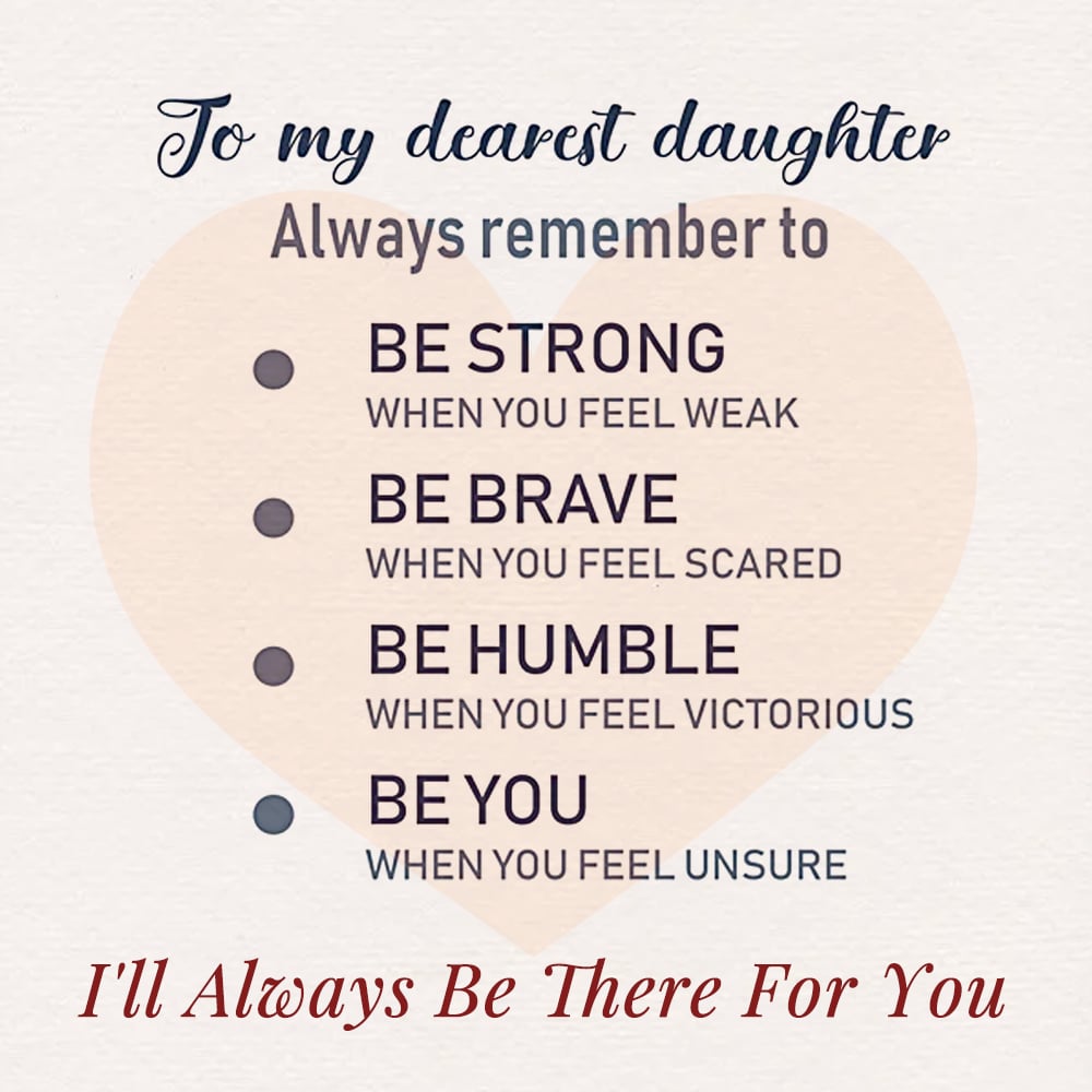 To My Dearest Daughter Anxiety Ring👩❤️👧''I'll Always Be There For You''✨