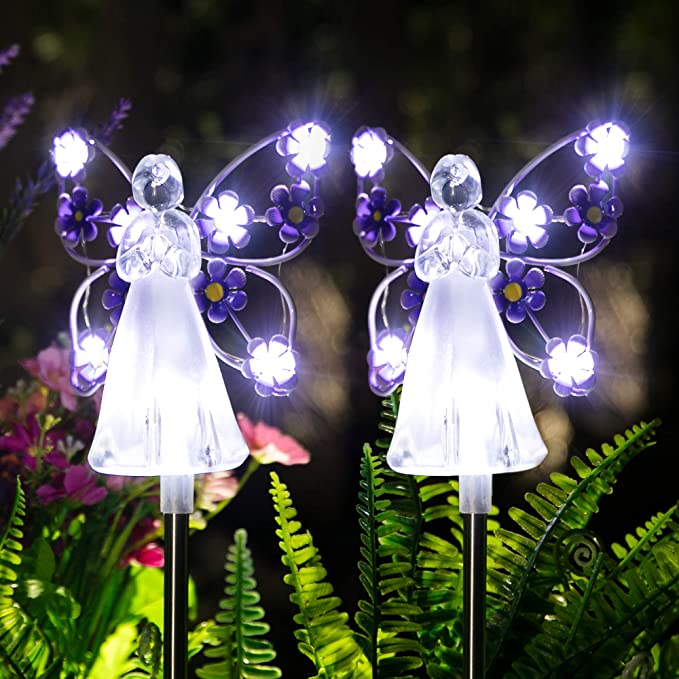 [LAST DAY -49% OFF]Waterproof 👼 Solar Angel lights🌳