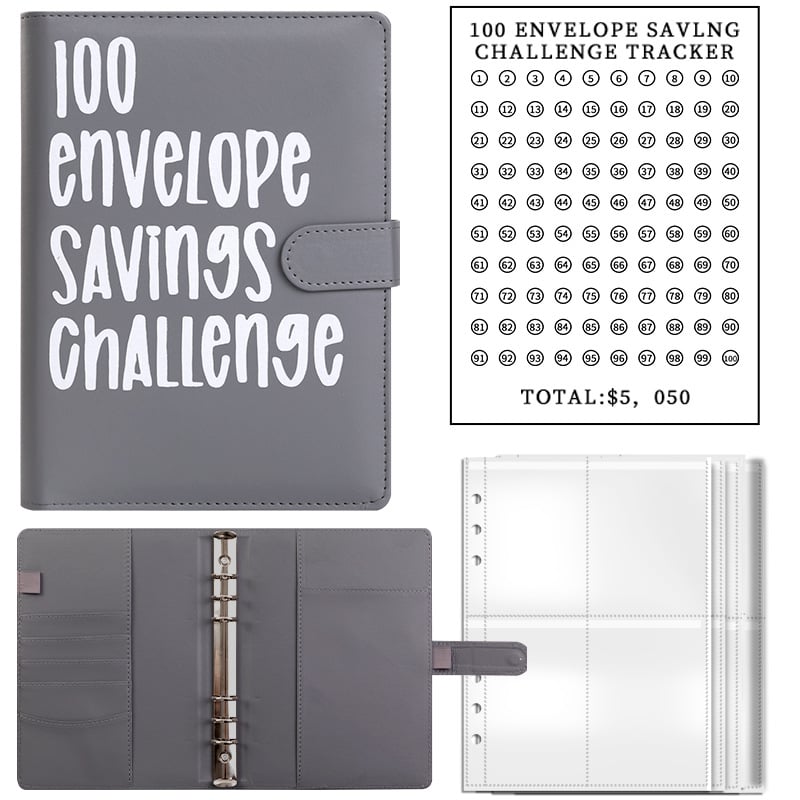 💞 Buy 2  Free Shipping ✉️100 Envelope Challenge Binder🔥Easy And fun Way To Save Almost $5050