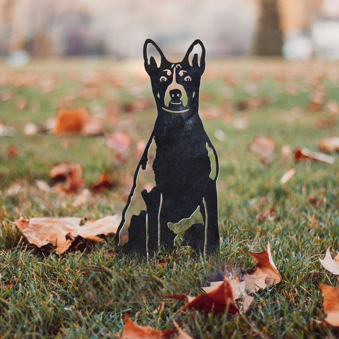 Basenji Metal Silhouette