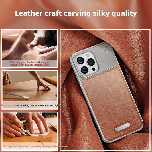 Leather scented phone case