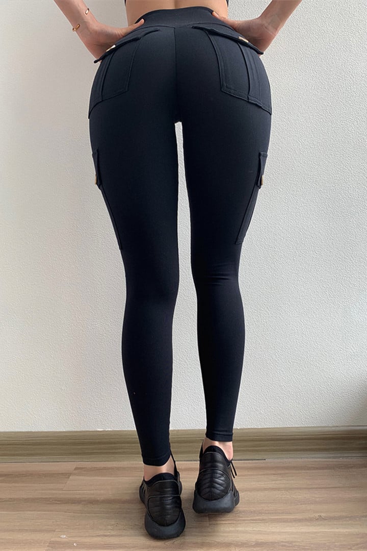 [Buy 2 Free Shipping]Women's Pocket Sexy Stretch Leggings Fitness Track Pants