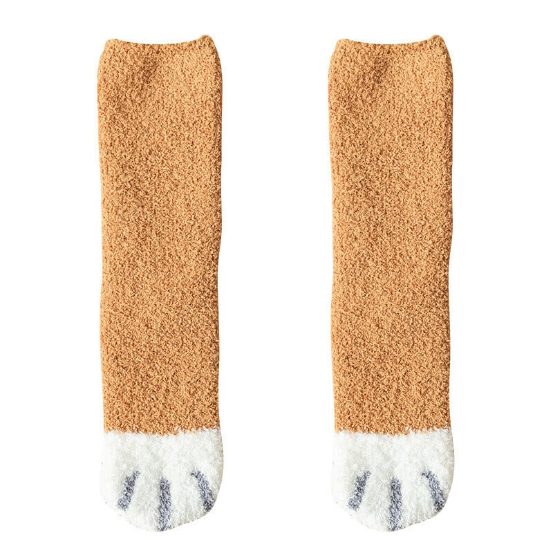 Cat Claws Cute Thick Warm Sleep Floor Socks