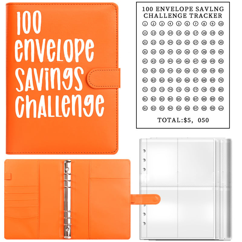 💞 Buy 2  Free Shipping ✉️100 Envelope Challenge Binder🔥Easy And fun Way To Save Almost $5050