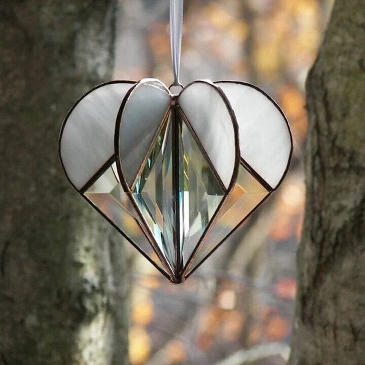 🔥 Stained Heart-shaped Suncatcher