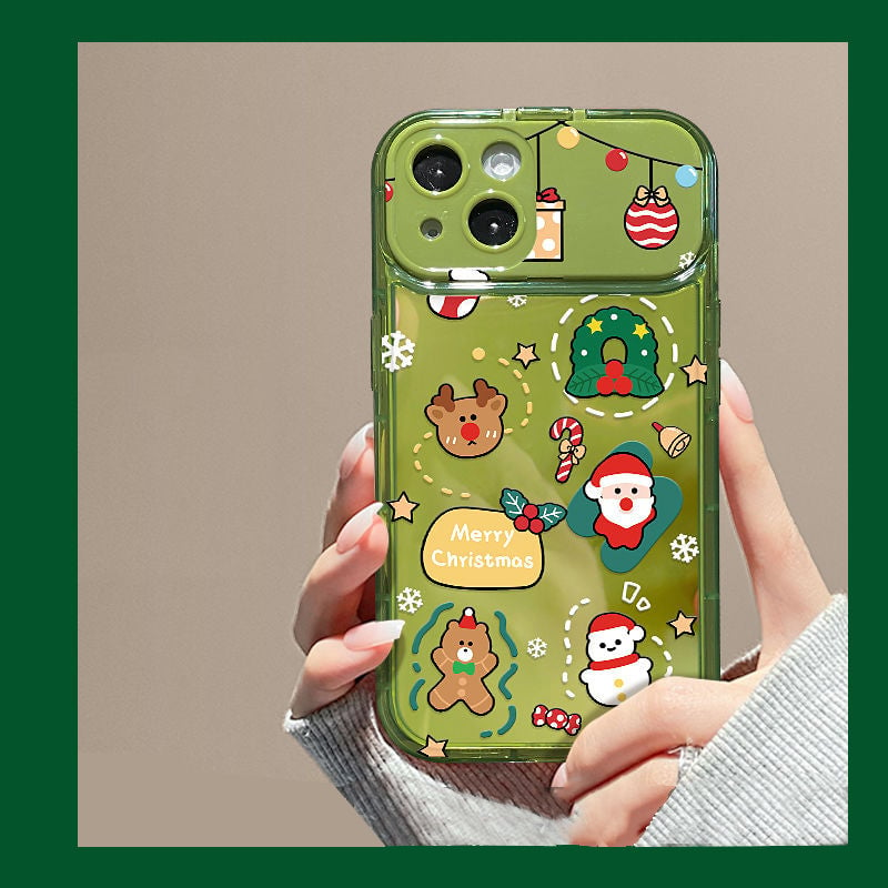 🎄Christmas Hot Sale 49% OFF🔥Christmas Tree Pendant Flip Mirror Case Cover For iPhone