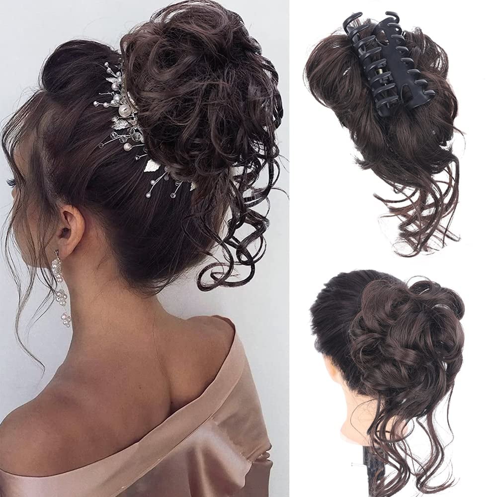 Buy 1 Get 1 Free - Curly Bun Hair Claw Clips