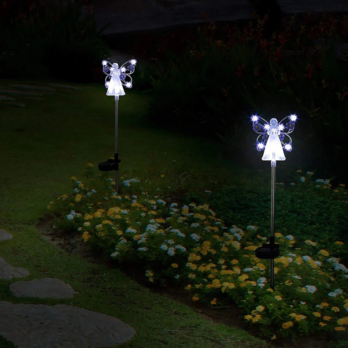 [LAST DAY -49% OFF]Waterproof 👼 Solar Angel lights🌳