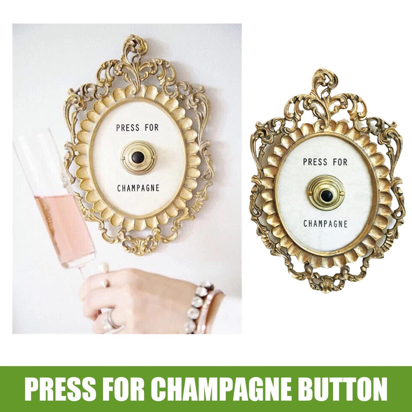 Press for Champagne Button,Press for Champagne Door Ring Bell