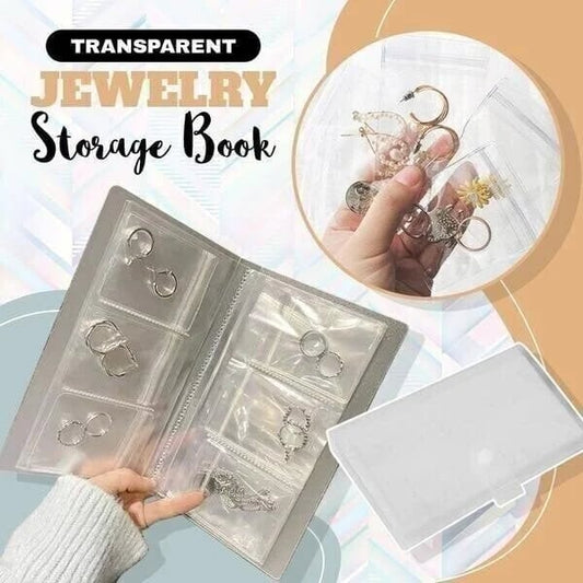 ❤️BUY 2 GET 1 FREE--Transparent Jewellery Storage Book Set(No buttons)