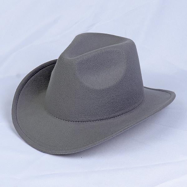 Solid Color Western Cowboy Woolen Jazz Hat